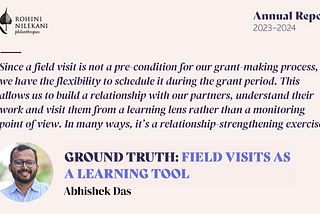 Ground Truth: Field Visits As A Learning Tool | Annual Report (FY 2023–24)