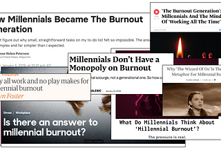 Some Thoughts on Millennial Burnout — Part I: Working Life