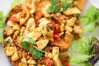 Warm Indian-Spiced Egg Breakfast Salad