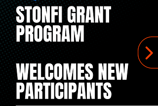 STONFI Grant Program Welcomes New Participants