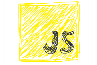 Drawn version of JavaScript logo