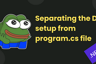 Separating the DI setup from program.cs file