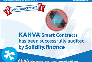 KANVA Smart Contracts have been Audited