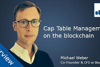 Cap Table Management on the Blockchain