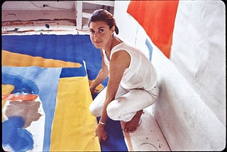 What are you painting, Ms. Helen Frankenthaler?