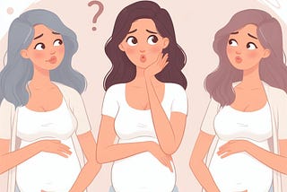 Three pregnant girls asking themselves if 9 pregnant girls could birth three babies faster