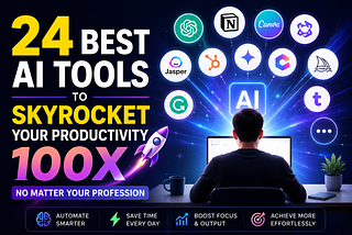 24 Best AI Tools to Skyrocket Your Productivity 100x — No Matter Your Profession