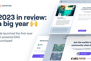 2023 in review: launching the first-ever AI-powered DAO launchpad for making the world a better…