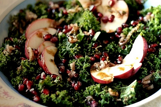 Salad — Kale Salad — Healthy Apple and Kale Salad