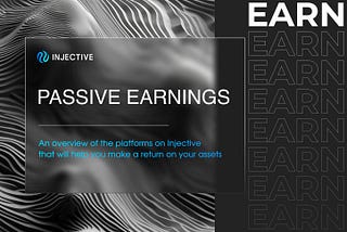 Passive earnings on Injective