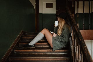 Girl on the steps