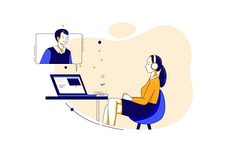 Online Interview Illustration ID 2218312