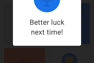 Google Pay — Better luck next time