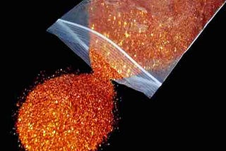 Orange Glitter per lb.