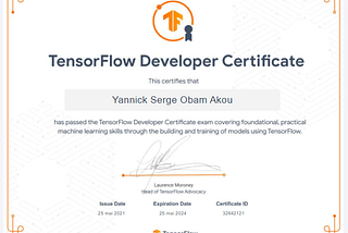 Comment j’ai été certifié Tensorflow Developer