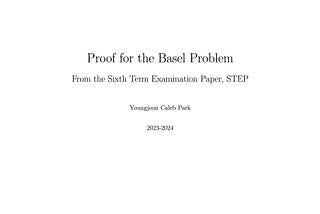 Proof for the Basel Problem