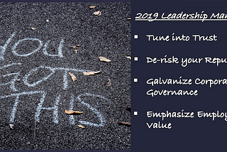 My 2019 Leadership Manifesto