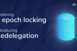 Restore 7 epochs locking period with redelegation