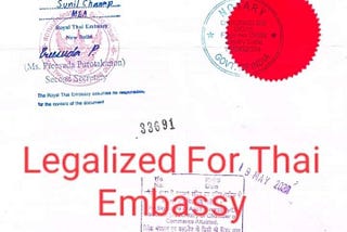 Educational Documents Thailand Embassy Attestation Process