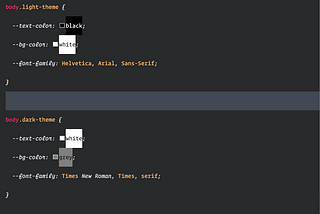 Themed Styles With CSS Variables