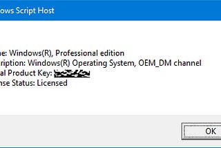 Microsoft Windows — OEM License
