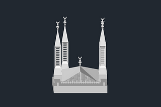 Shah Faisal Mosque on AutoCAD — Step by Step