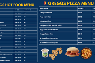 Wagamama Menu and Greggs Menu: Two British Favourites, Two Very Different Experiences
