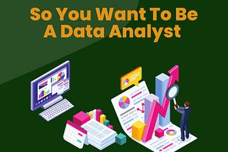 So you want to be a Data Analyst