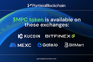 Partisia Blockchain’s MPC token available on several exchanges