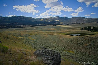 hiking the Hellroaring trail in Yellowstone NP