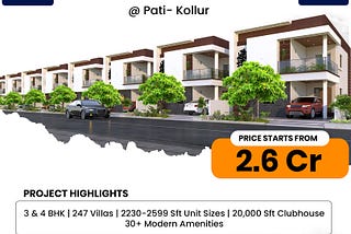 Duplex Villas | Luxury Villas In Kollur