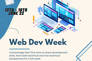 Web Dev Week Poster