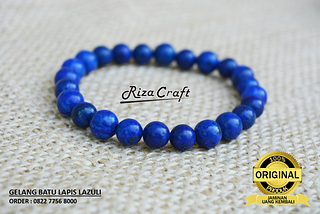 Gelang Batu Lapis Lazuli Asli