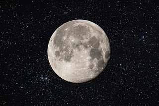 The Moon and the stars are not painted on the sky.