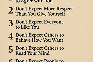 🌟 Things You Should Never Expect from Anyone