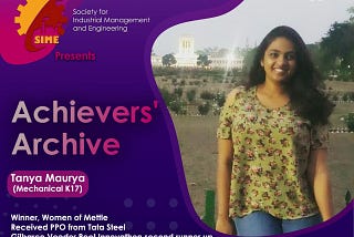 Achievers’ Archive (Tanya Maurya)