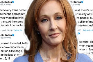 A list of all of J.K Rowling’s transphobic tweets. Image credit: Clevver News