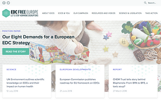 EDC-Free Europe Website Redesign