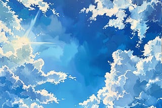 Clouds in sunny days