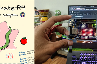 I Made the Snake Game on the Arduino UNO R4 LED Matrix with a Joystick Controller