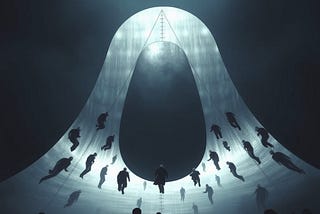 GenAI depicting bell curve diagram perpetuating a loss of innovation & a spiritless workforce.