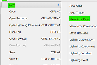 VisualForce Page Creation Steps