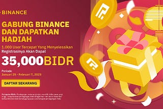 🎉🎉 January New User: Daftar BINANCE Dapat Angpao 🧧🧧