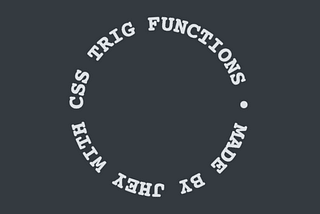 Circular Text with CSS