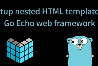 How to setup a nested HTML template in the Go Echo web framework