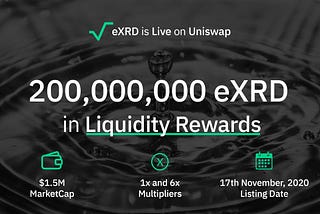 eXRD Tokens Are Now Trading on Uniswap