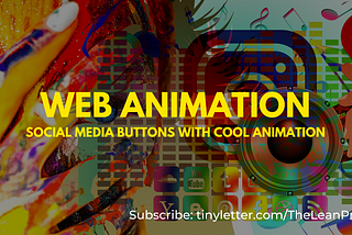 Social Media buttons with Cool Animation