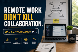 Remote Work Didn’t Kill Collaboration. Bad Communication Did.