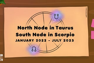 The North Node in Taurus  —  South Node in Scorpio transit (Jan 2022 — July 2023)