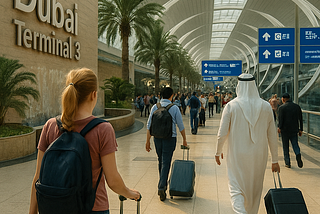 Life in Dubai: Dubai International Airport. Terminal 3.